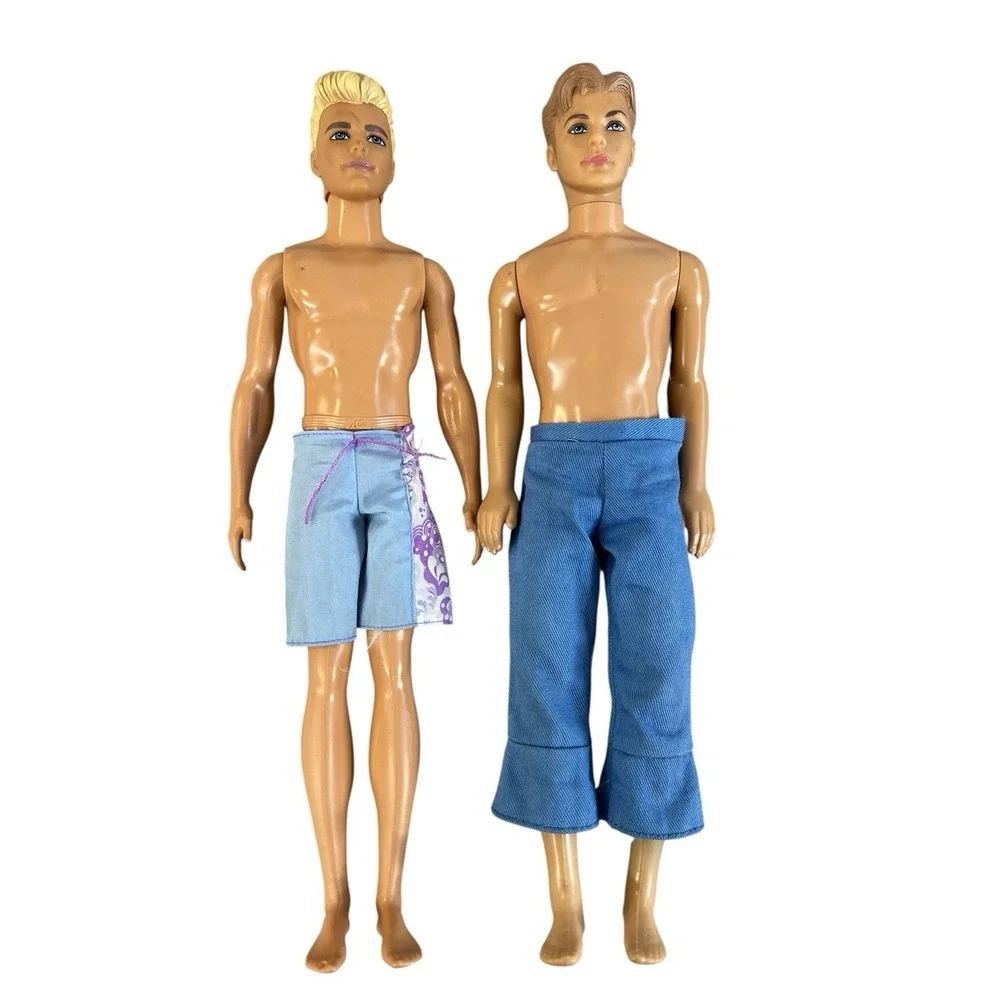 Vintage Mattel two‎ collectible Ken dolls produced by Mattel 1968 And 2016